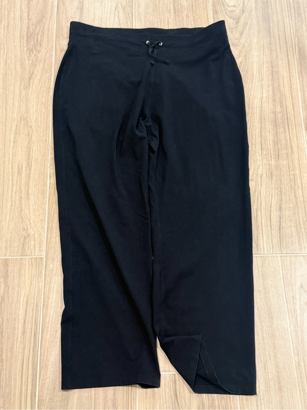Coolibar UPF 50 Lumaleo Black Wide Leg Drawstring Pants xl Sun protective